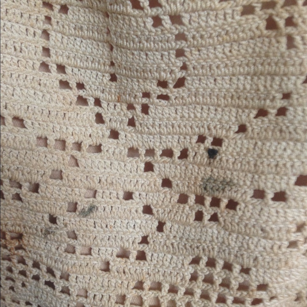 Antique Lace Drawstring Purse Bag - Picture 3 of 7